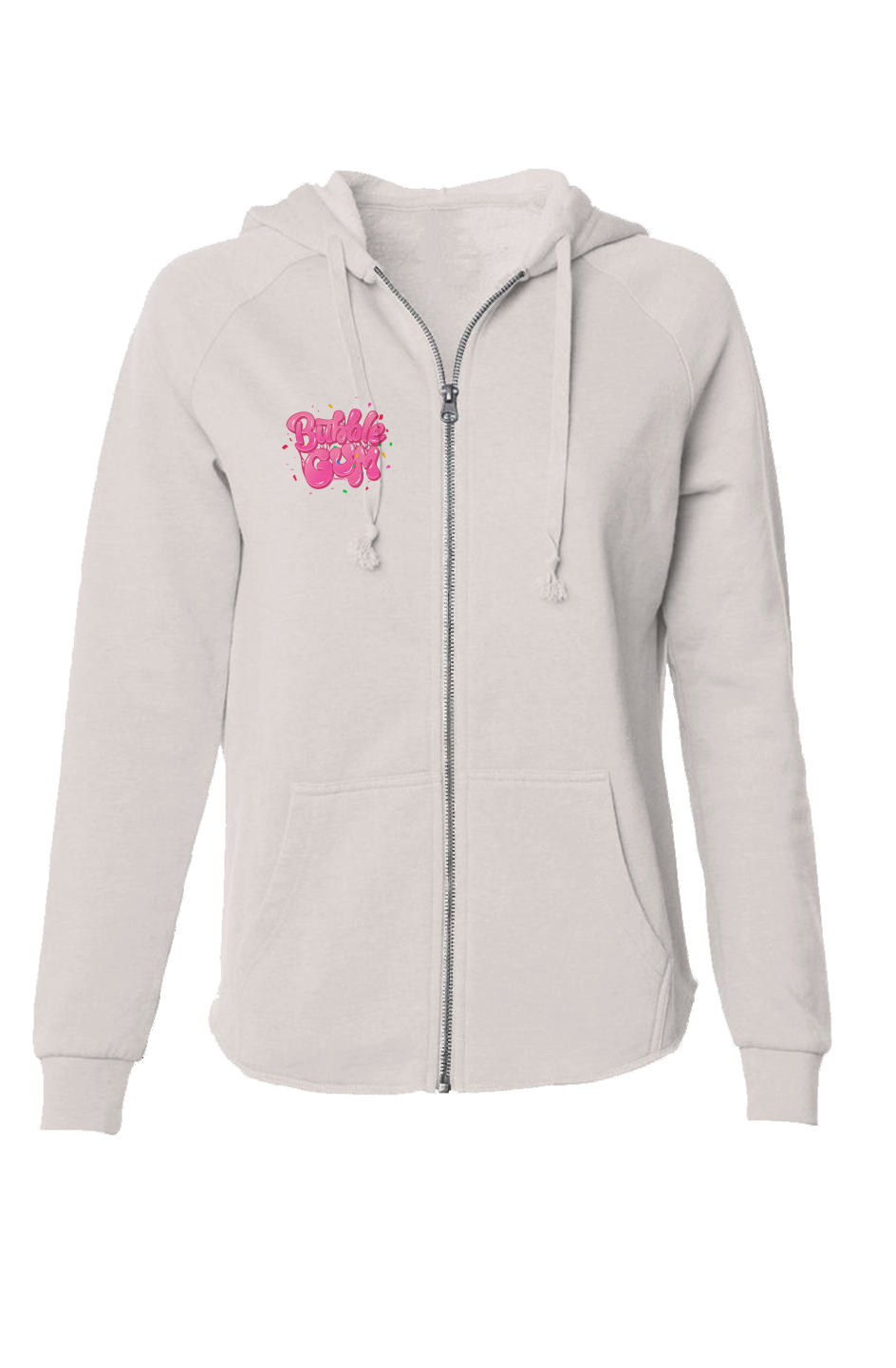 Womens Lightweight Wash Zip Hoodie