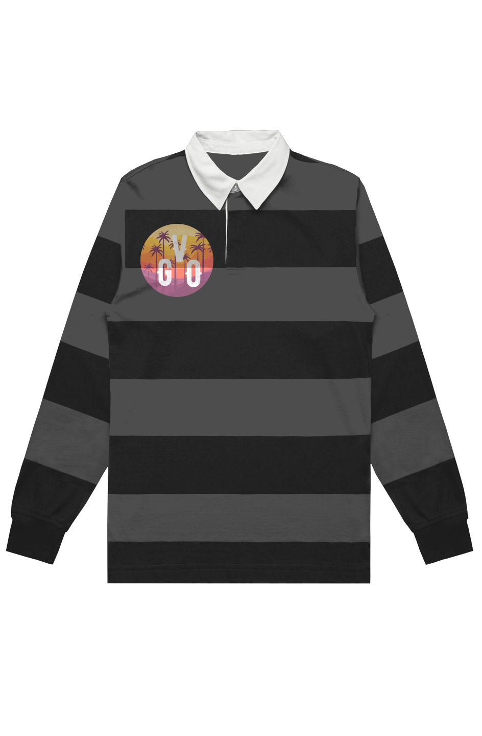 Rugby Stripe Black Shadow